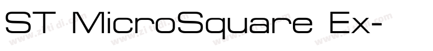 ST MicroSquare Ex字体转换